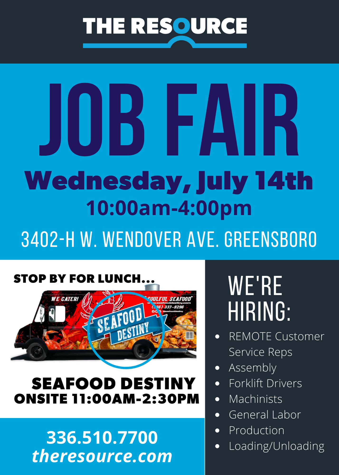 JOB FAIR at The Resource in Greensboro The Resource Company, Inc.